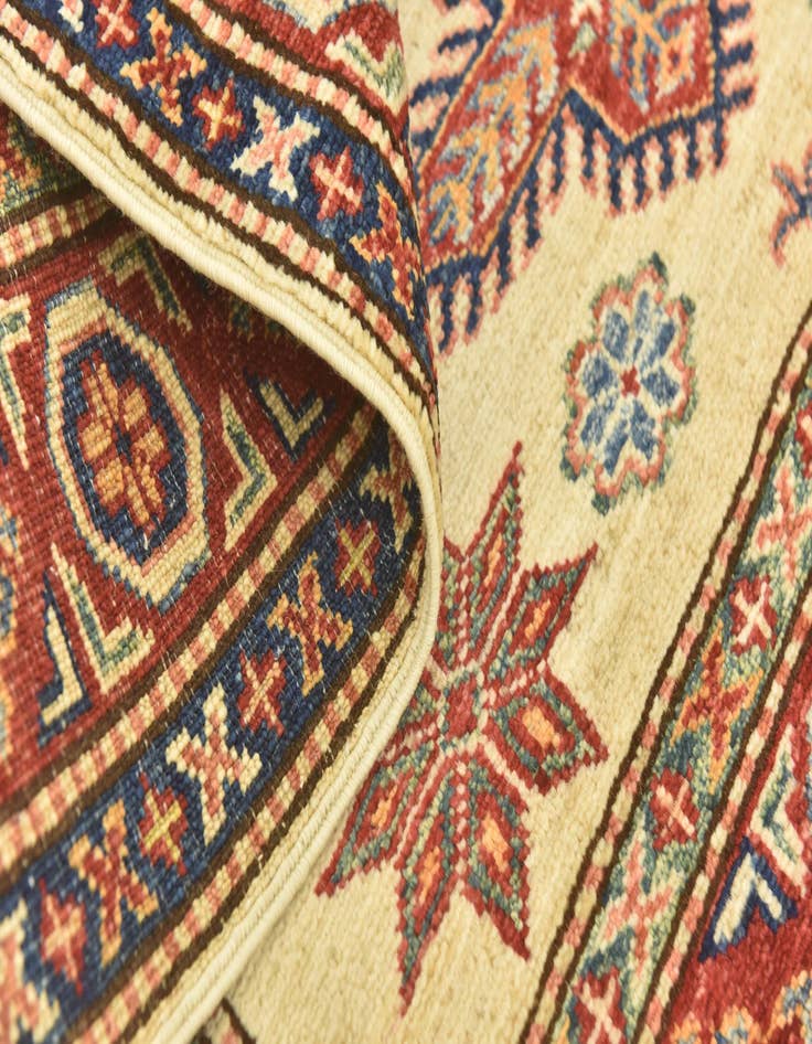 Detail image of  3' 5 x 5'  Hand Knotted Kazak Oriental Rug