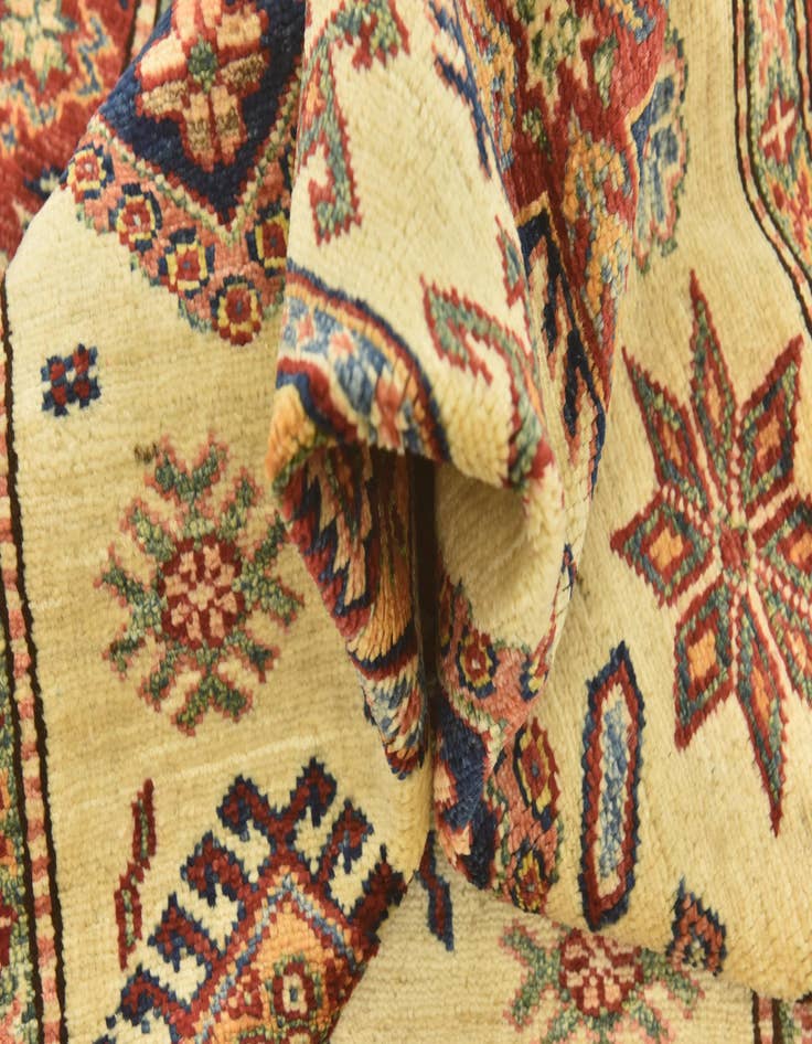 Detail image of  3' 5 x 5'  Hand Knotted Kazak Oriental Rug