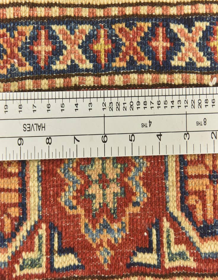 Detail image of  3' 5 x 5'  Hand Knotted Kazak Oriental Rug