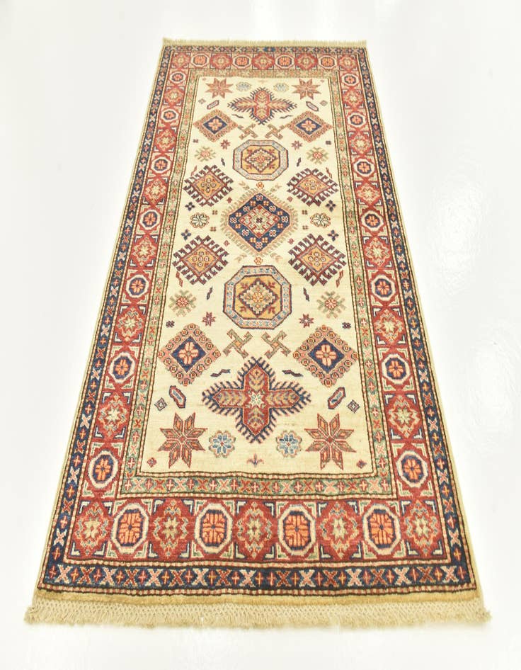 Detail image of  3' 5 x 5'  Hand Knotted Kazak Oriental Rug