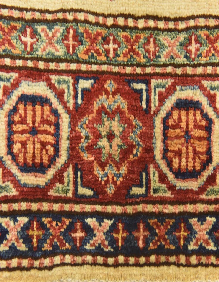 Detail image of  3' 5 x 5'  Hand Knotted Kazak Oriental Rug