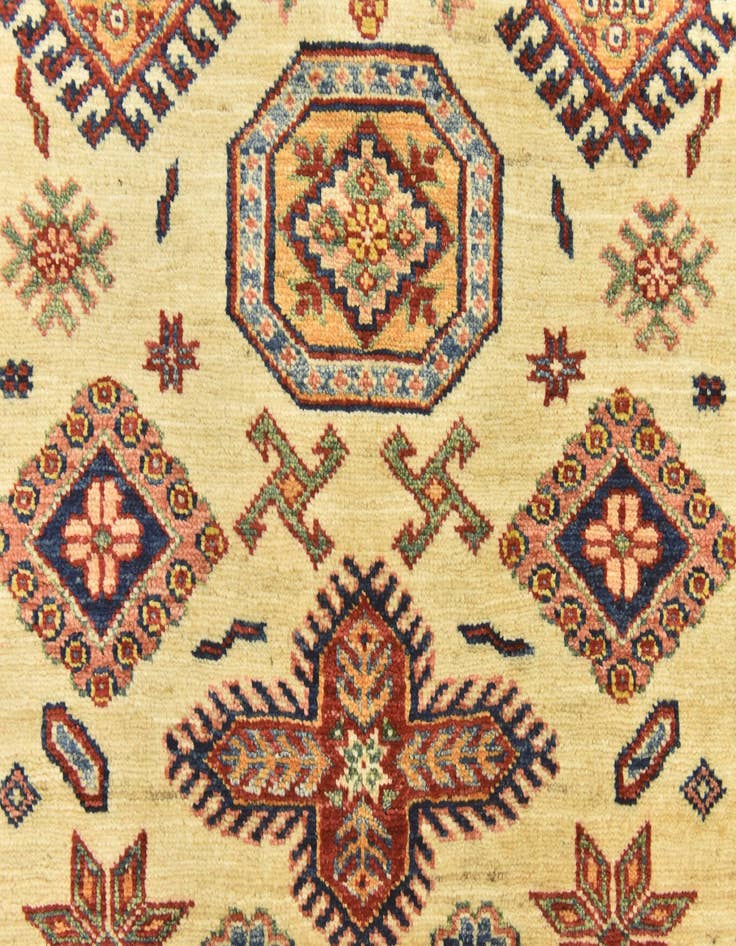 Detail image of  3' 5 x 5'  Hand Knotted Kazak Oriental Rug
