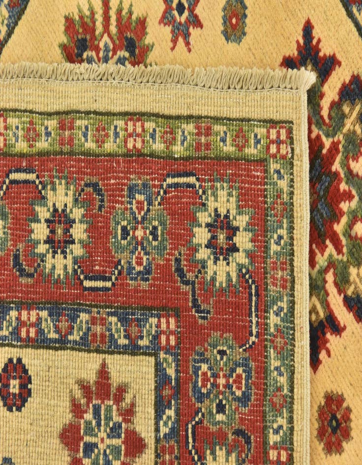 Detail image of  3' 5 x 5' 3  Hand Knotted Kazak Oriental Rug