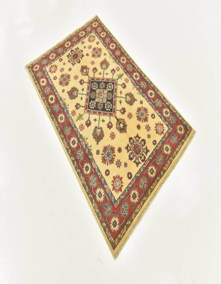 Detail image of  3' 5 x 5' 3  Hand Knotted Kazak Oriental Rug