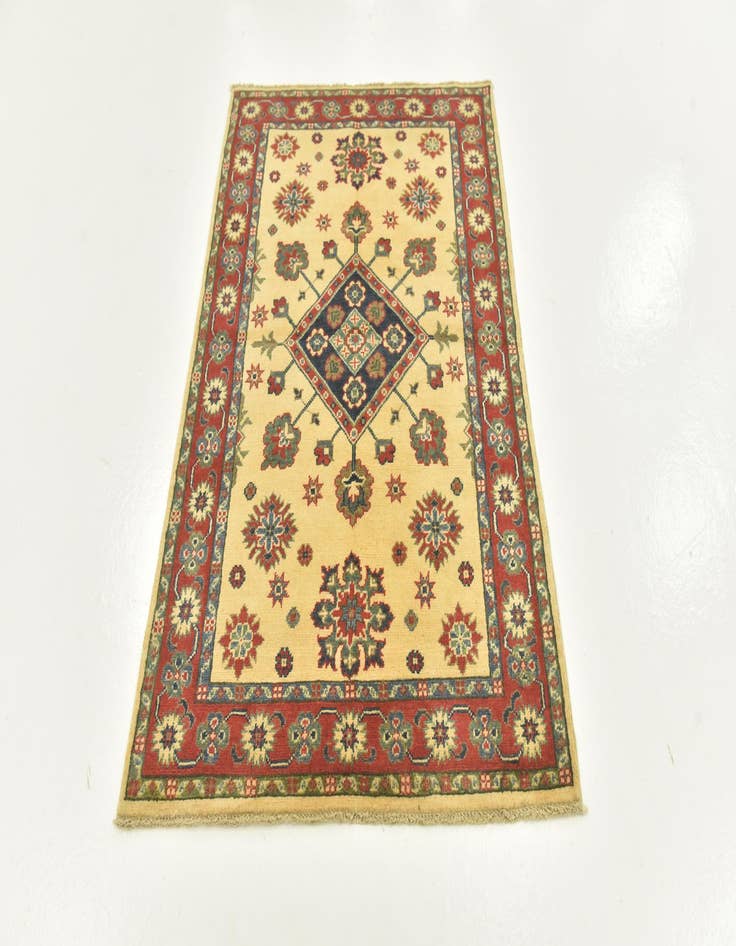 Detail image of  3' 5 x 5' 3  Hand Knotted Kazak Oriental Rug