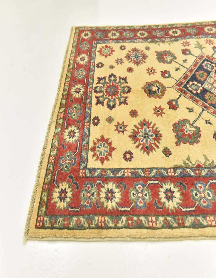 Detail image of  3' 5 x 5' 3  Hand Knotted Kazak Oriental Rug