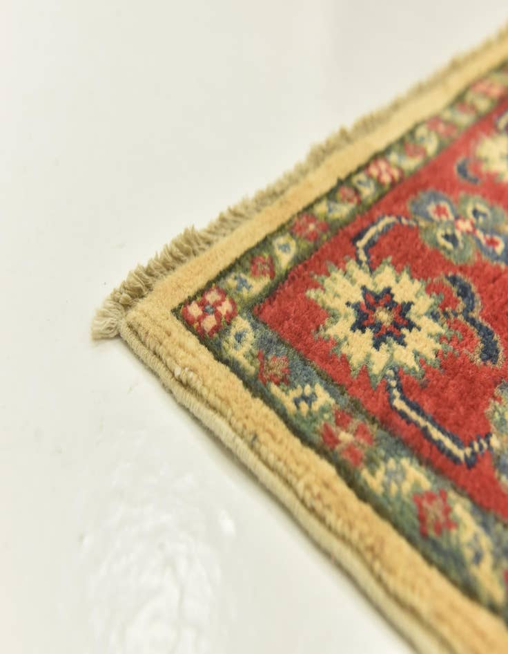 Detail image of  3' 5 x 5' 3  Hand Knotted Kazak Oriental Rug