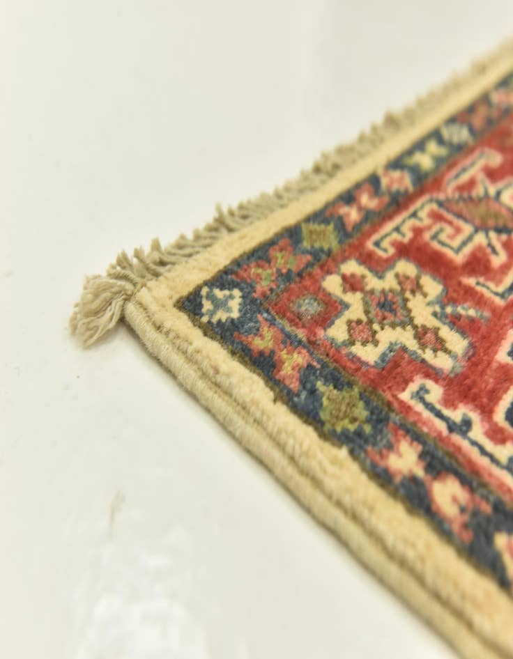 Detail image of  3' 4 x 4' 10  Hand Knotted Kazak Rug