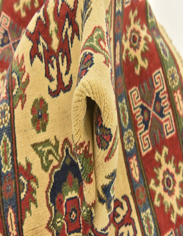 Detail image of  4' x 6'  Hand Knotted Kazak Rug