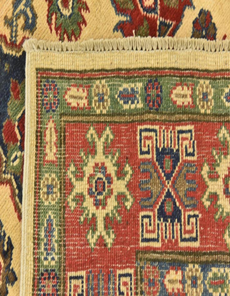 Detail image of  4' x 6'  Hand Knotted Kazak Rug