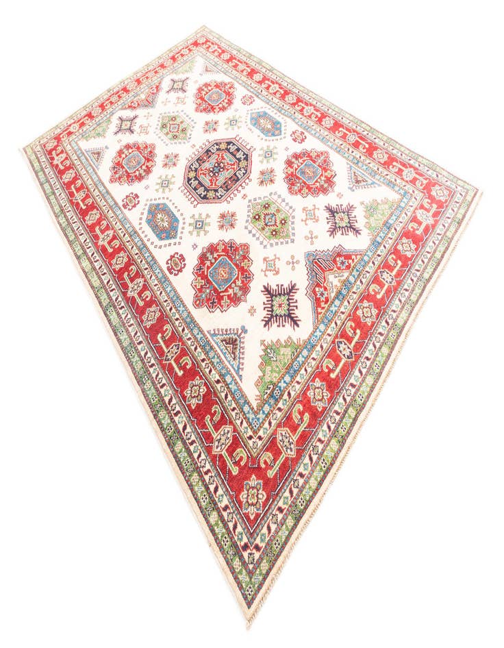 Detail image of  6' 7 x 9' 9  Hand Knotted Kazak Rug