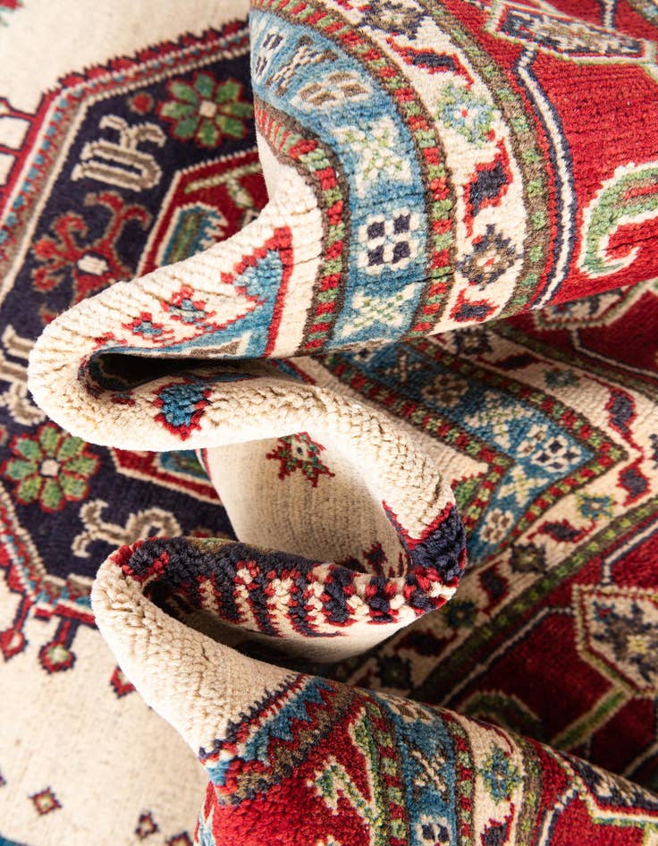 Detail image of  6' 7 x 9' 9  Hand Knotted Kazak Rug