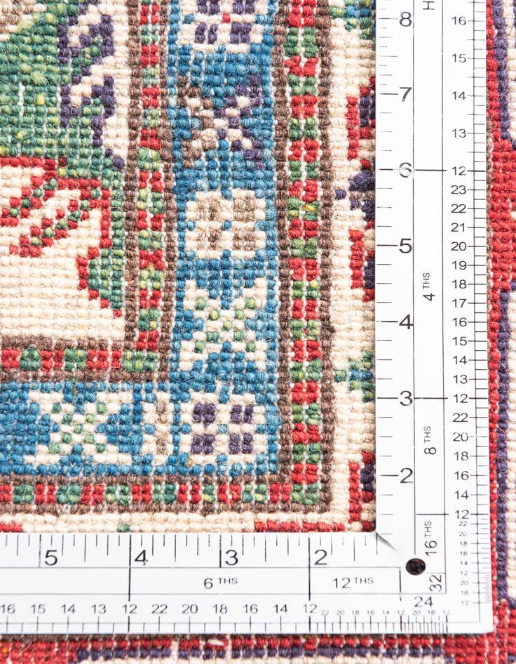 Detail image of  6' 7 x 9' 9  Hand Knotted Kazak Rug