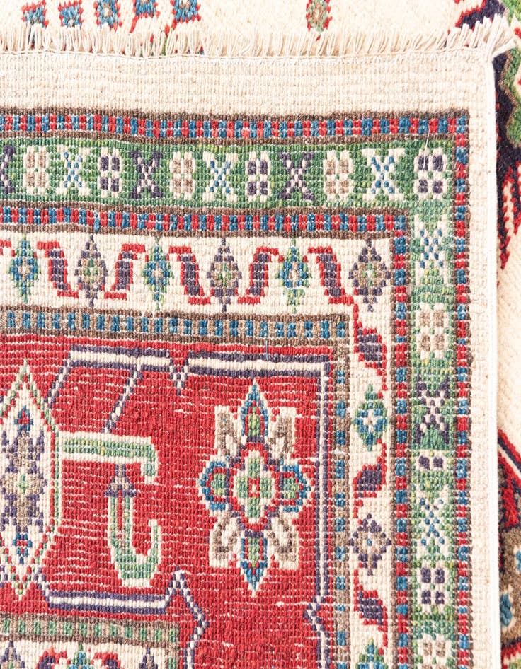 Detail image of  6' 7 x 9' 9  Hand Knotted Kazak Rug