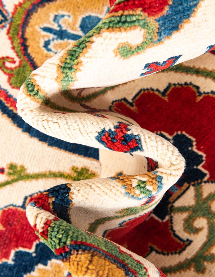 Detail image of  4' 10 x 7' 3  Hand Knotted Kazak Rug