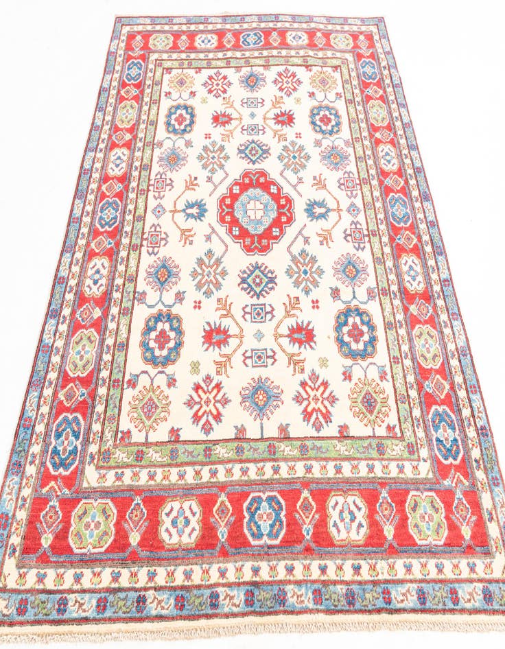 Detail image of  5' 1 x 7'  Hand Knotted Kazak Rug