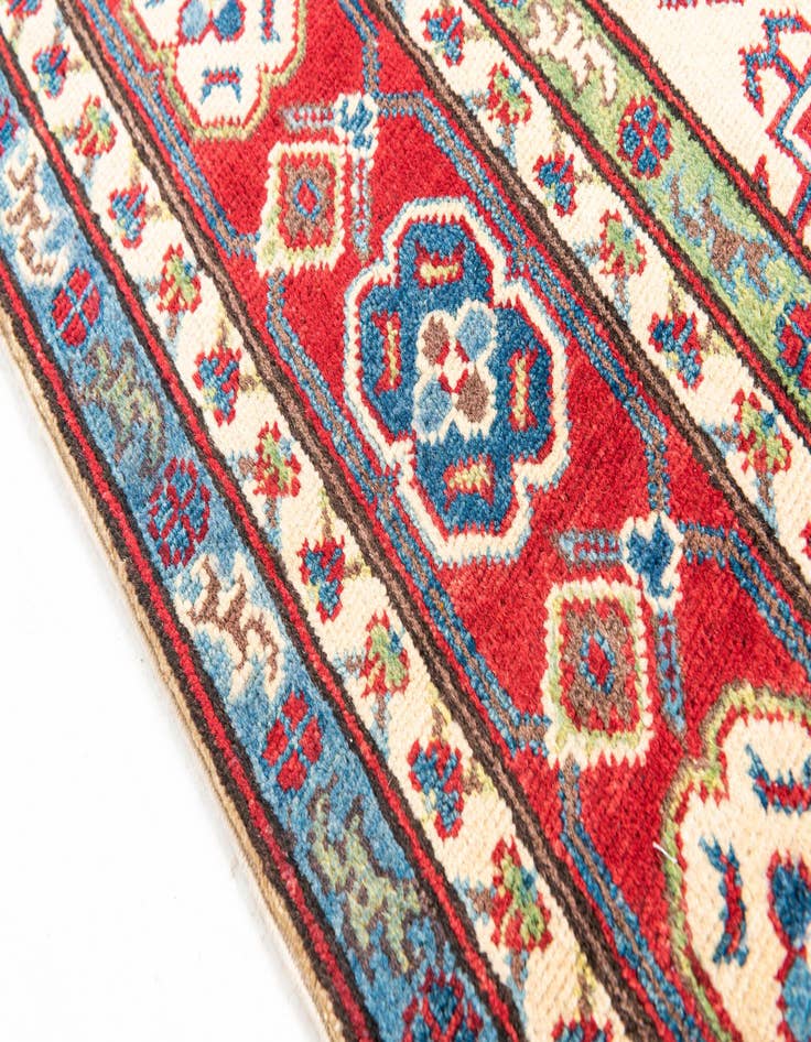 Detail image of  5' 1 x 7'  Hand Knotted Kazak Rug