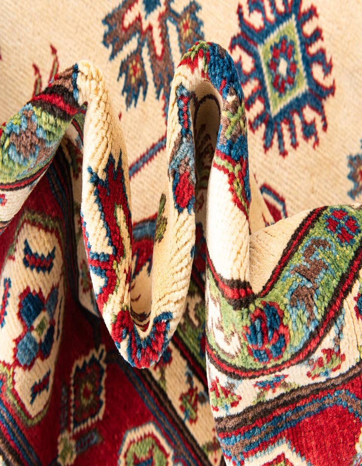 Detail image of  5' 1 x 7'  Hand Knotted Kazak Rug