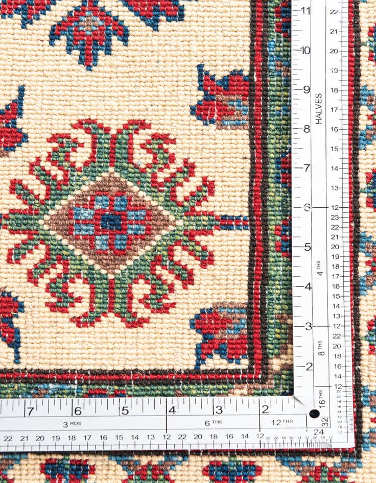 Detail image of  5' 1 x 7'  Hand Knotted Kazak Rug