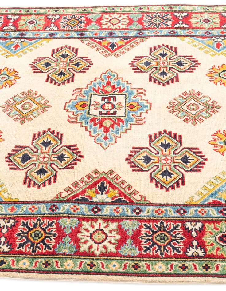 Detail image of  4' x 6' 1  Hand Knotted Kazak Rug