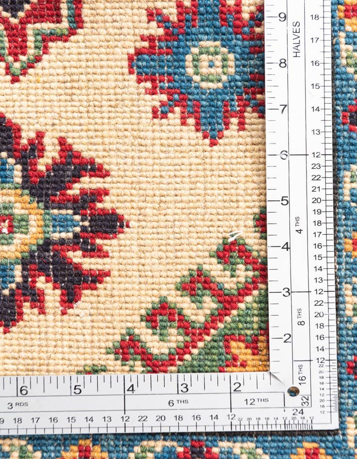 Detail image of  4' x 6' 1  Hand Knotted Kazak Rug