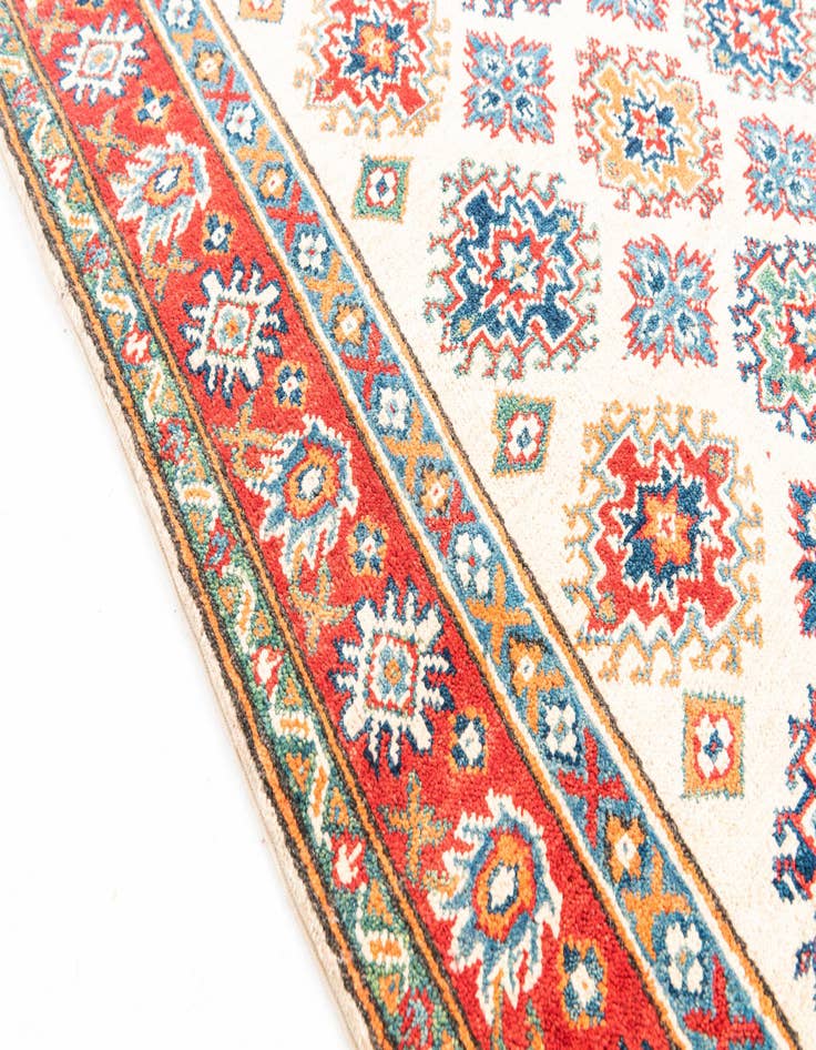 Detail image of  3' 4 x 4' 10  Hand Knotted Kazak Rug