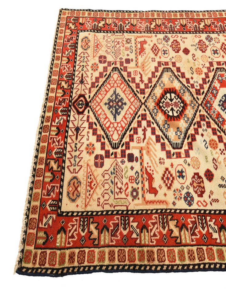 Detail image of  5' x 8'  Hand Knotted Kazak Wool Rug