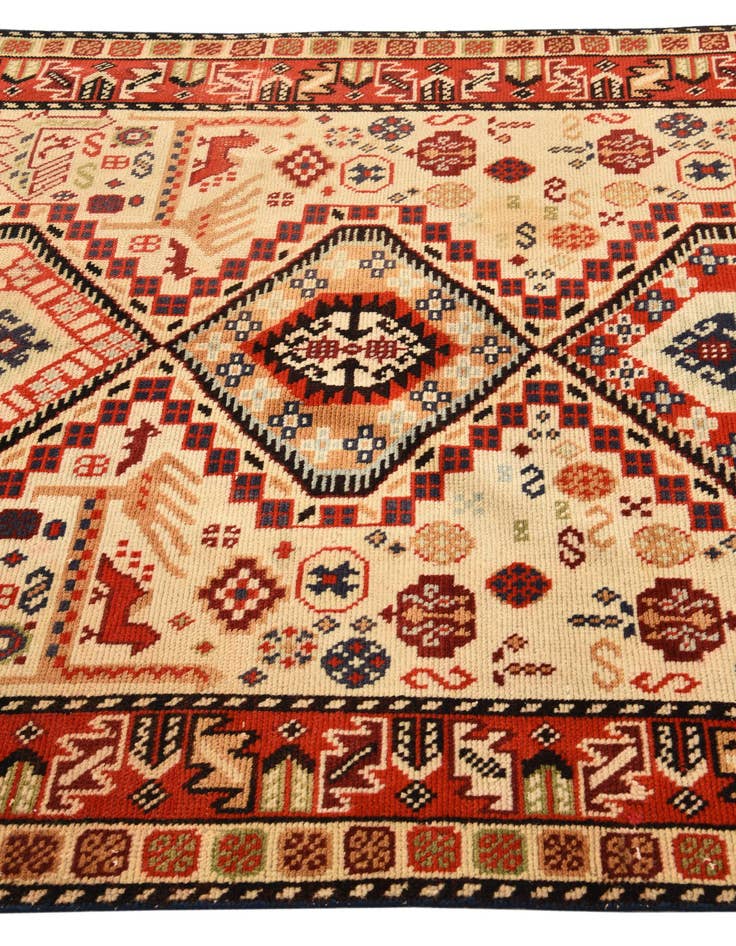 Detail image of  5' x 8'  Hand Knotted Kazak Wool Rug