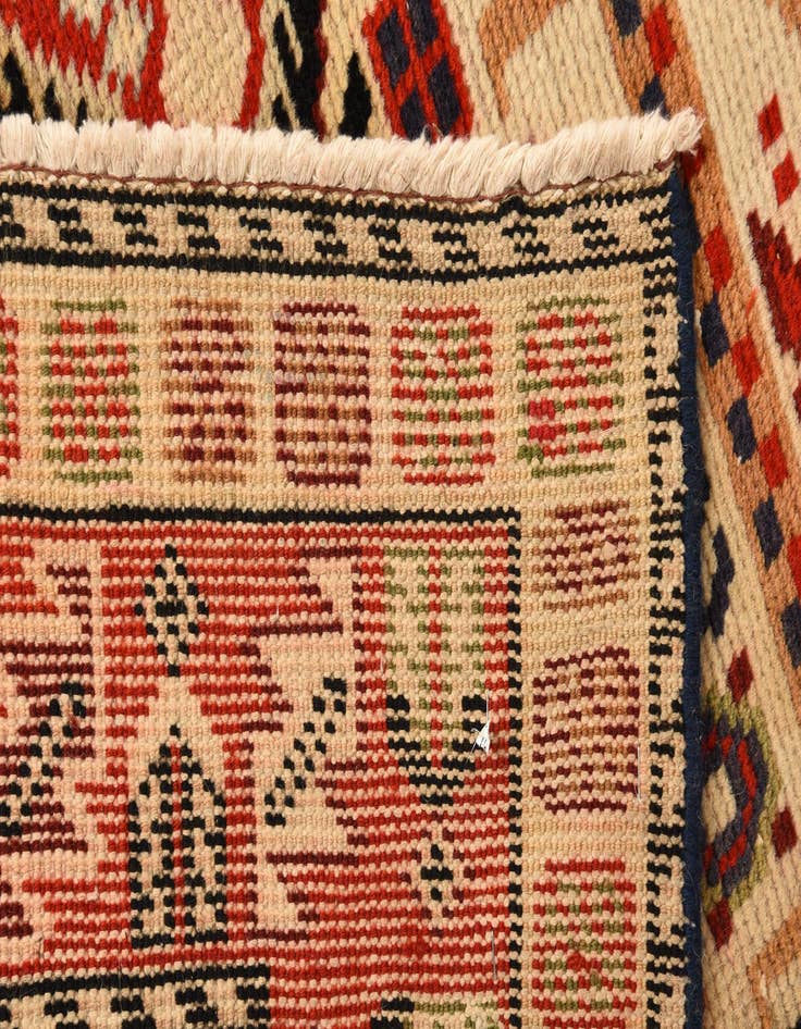 Detail image of  5' x 8'  Hand Knotted Kazak Wool Rug