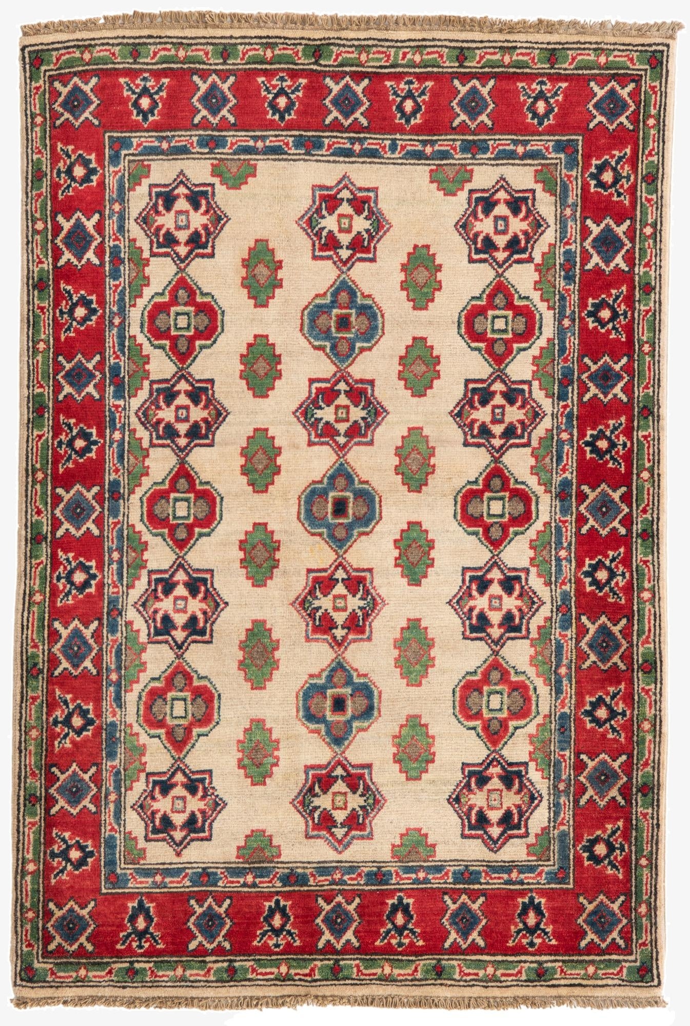  3' x 4' 5  Hand Knotted Kazak Rug