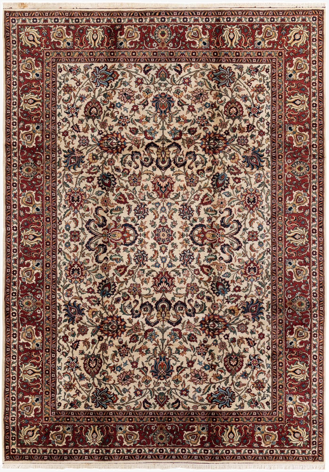  8' 2 x 11' 6  Hand Knotted Kerman Wool Rug
