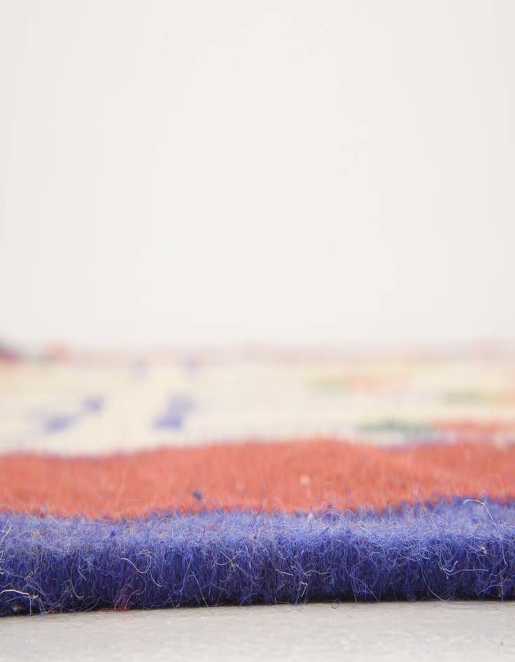 Detail image of  6' 6 x 8' 1  Hand Woven Kilim Dhurrie Wool Rug