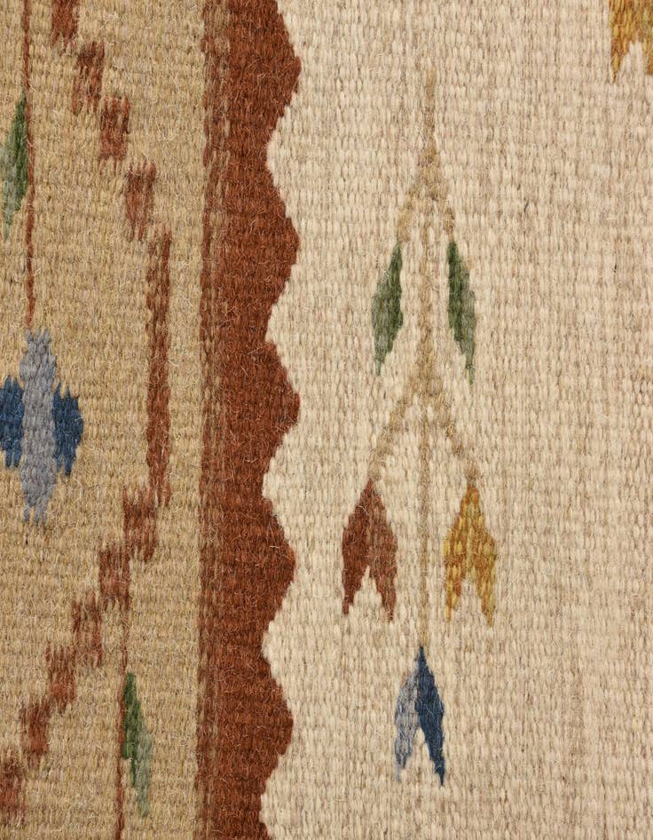 Detail image of  4' x 6'  Hand Woven Kilim Dhurrie Wool Rug