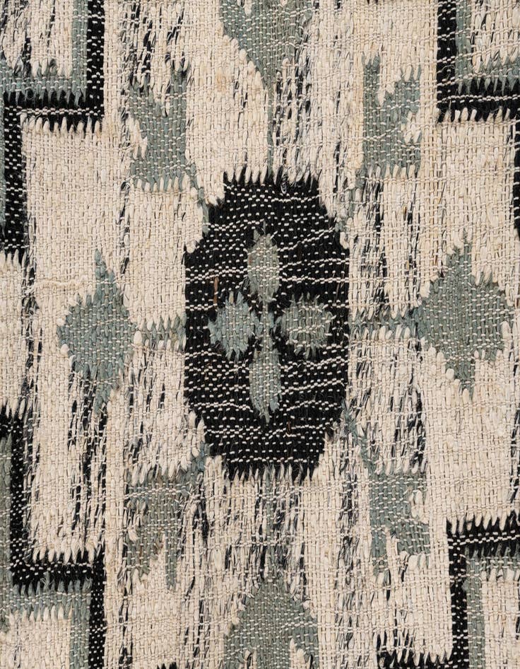 Detail image of  5' 2 x 8' 2  Hand Woven Kilim Jute Rug