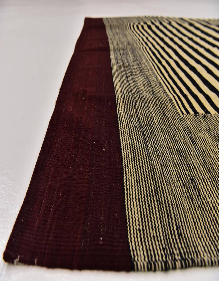 Detail image of  6' x 7' 7  Hand Woven Kilim Modern Wool Rug
