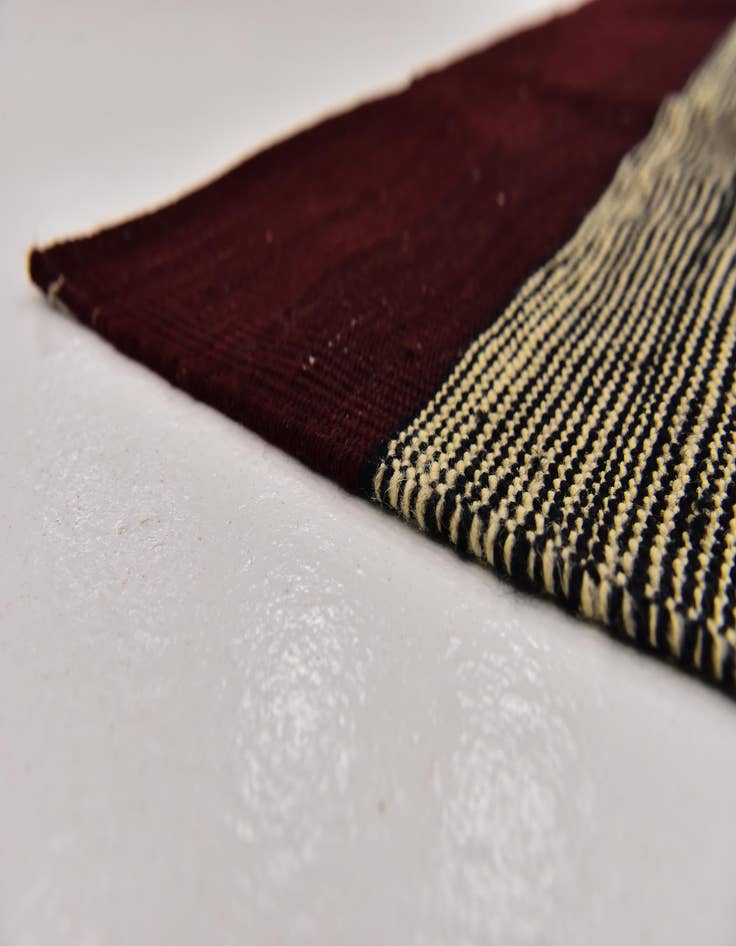 Detail image of  6' x 7' 7  Hand Woven Kilim Modern Wool Rug