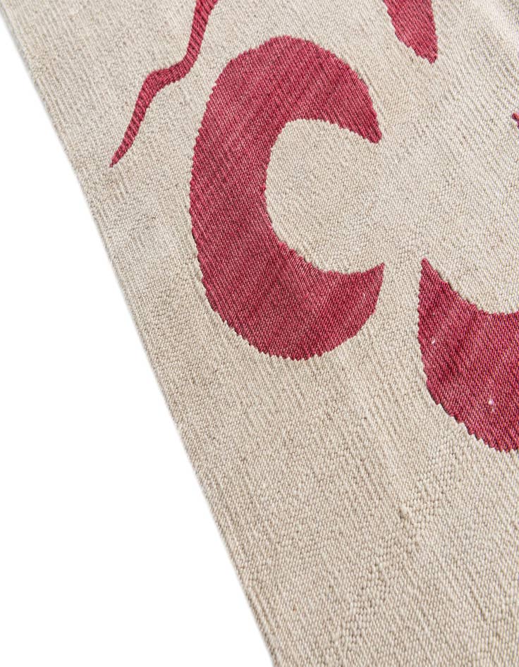Detail image of  4' 6 x 6' 6  Hand Woven Kilim Modern Wool Rug