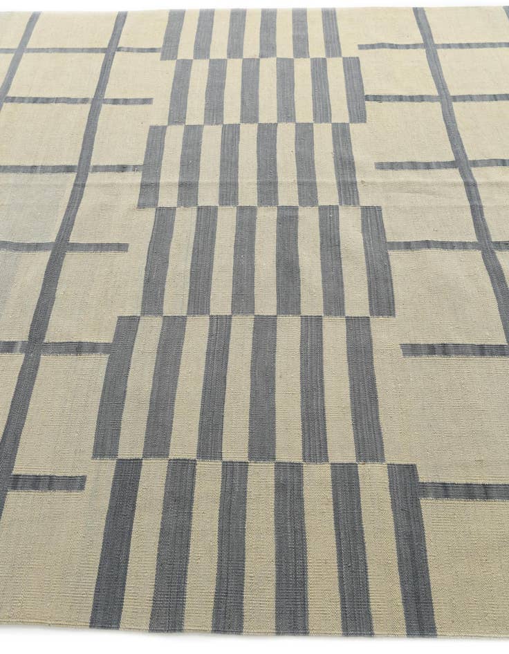 Detail image of  7' x 9' 5  Hand Woven Kilim Modern Wool Rug