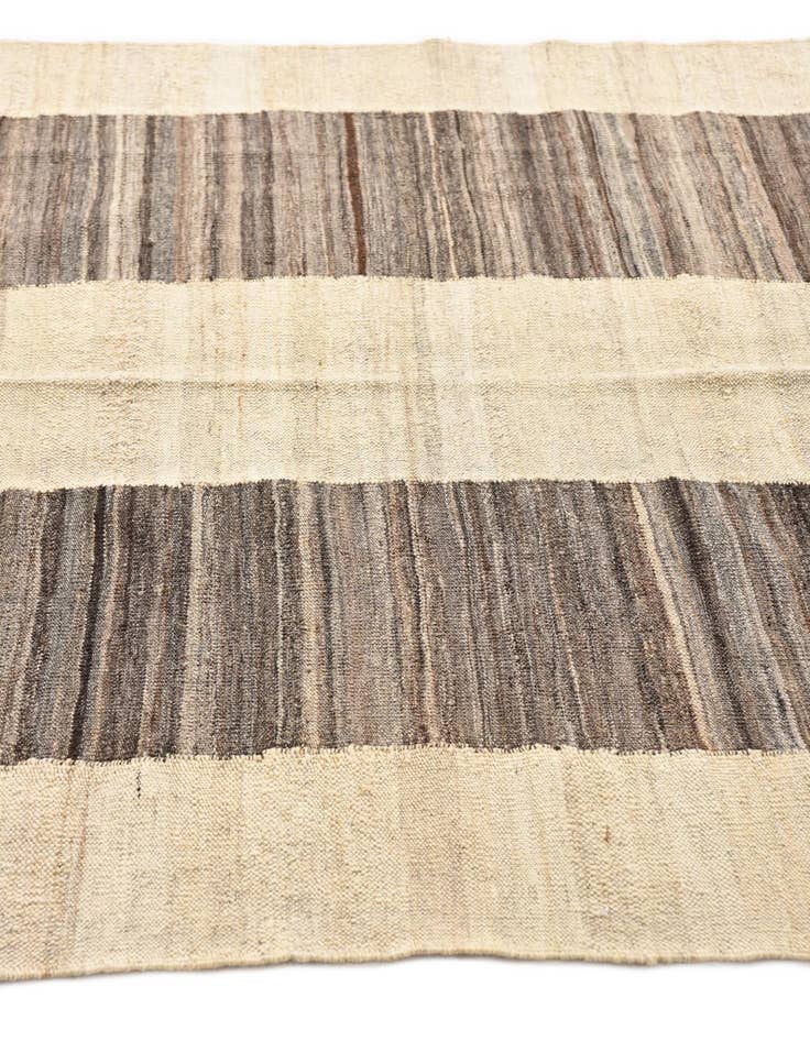 Detail image of  4' 10 x 6' 1  Hand Woven Kilim Modern Wool Rug