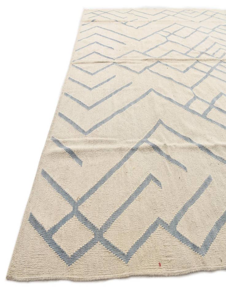 Detail image of  8' 7 x 10'  Hand Woven Kilim Modern Wool Rug