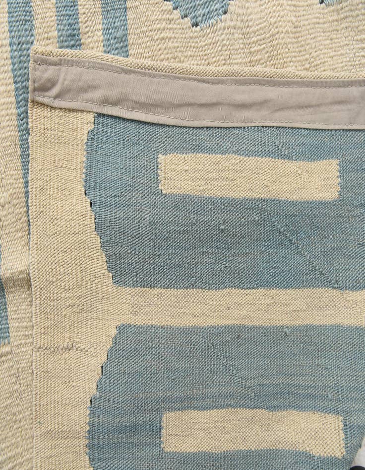 Detail image of  6' 8 x 9' 7  Hand Woven Kilim Modern Wool Rug