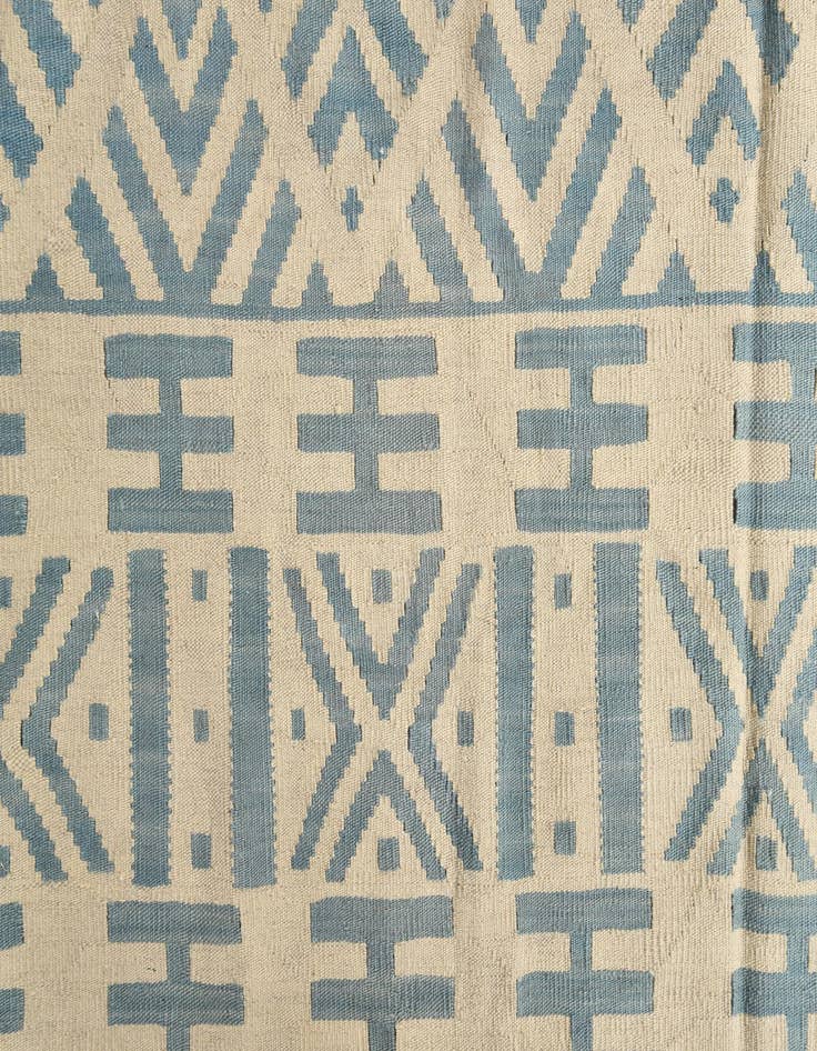 Detail image of  6' 8 x 9' 8  Hand Woven Kilim Modern Wool Rug