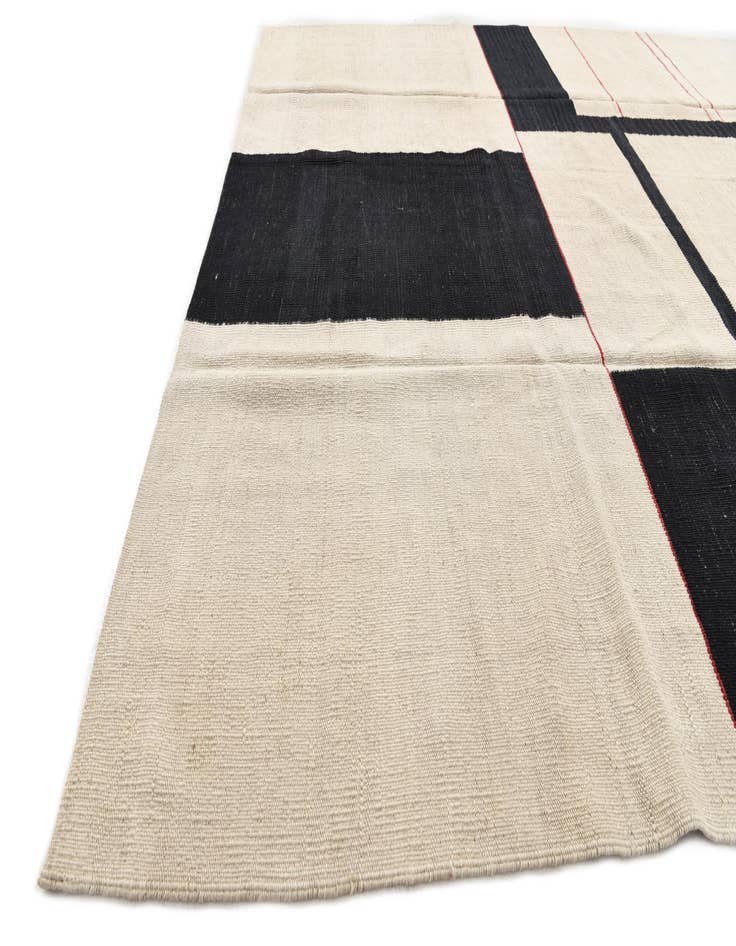 Detail image of  6' x 7' 8  Hand Woven Kilim Modern Wool Rug