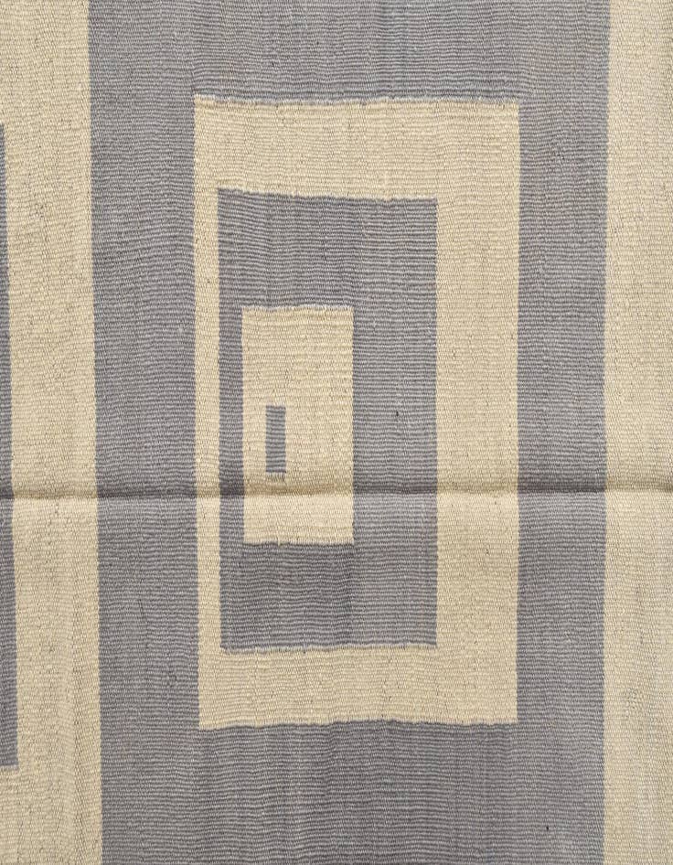 Detail image of  4' 11 x 6' 6  Hand Woven Kilim Modern Wool Rug