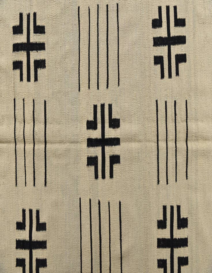 Detail image of  10' x 12' 8  Hand Woven Kilim Modern Wool Rug