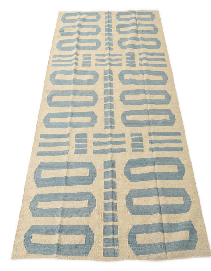 Detail image of  5' 2 x 6' 5  Hand Woven Kilim Modern Wool Rug