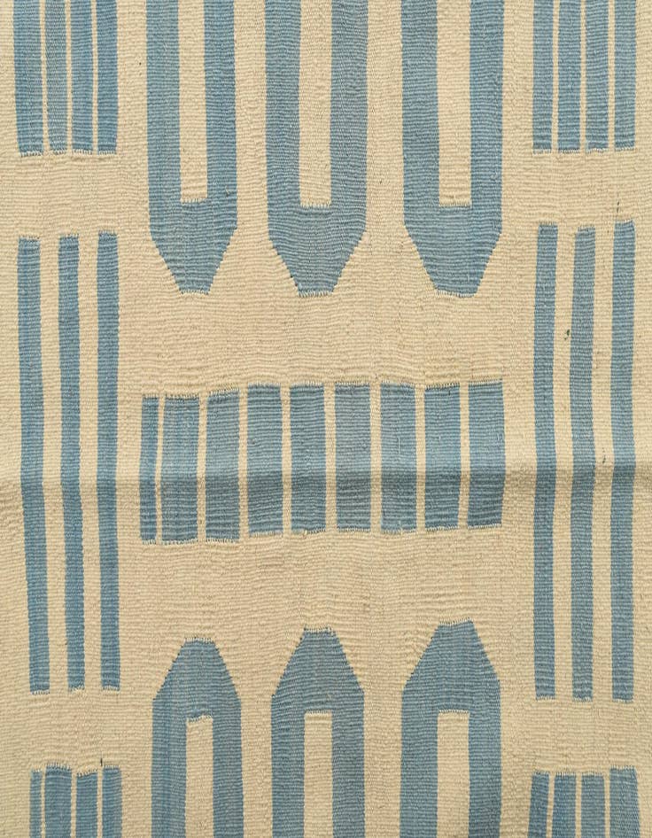 Detail image of  5' 2 x 6' 5  Hand Woven Kilim Modern Wool Rug