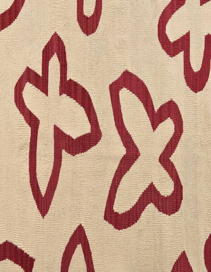 Detail image of  5' 10 x 7' 8  Hand Woven Kilim Modern Wool Rug