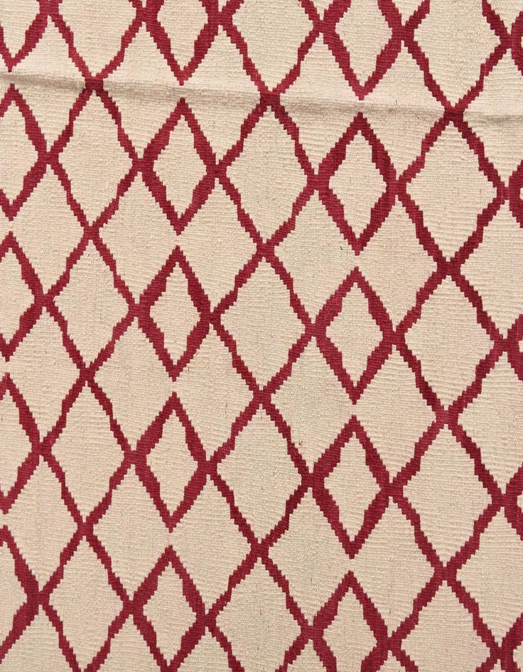 Detail image of  6' 11 x 9' 8  Hand Woven Kilim Modern Wool Rug