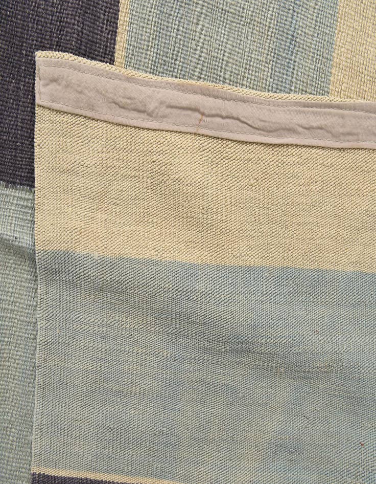 Detail image of  6' 9 x 9' 3  Hand Woven Kilim Modern Wool Rug